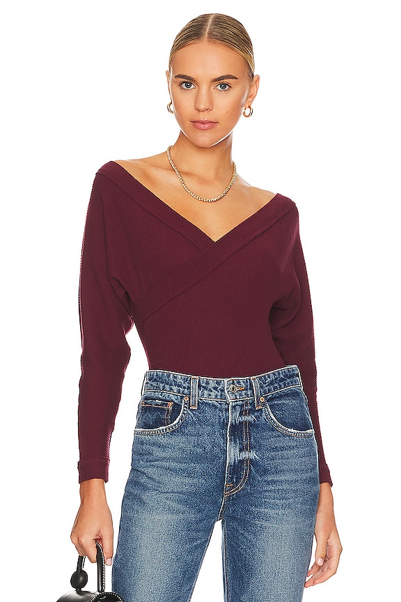 view 1 of 5 Lovin This Feeling Bodysuit in Fig Jam