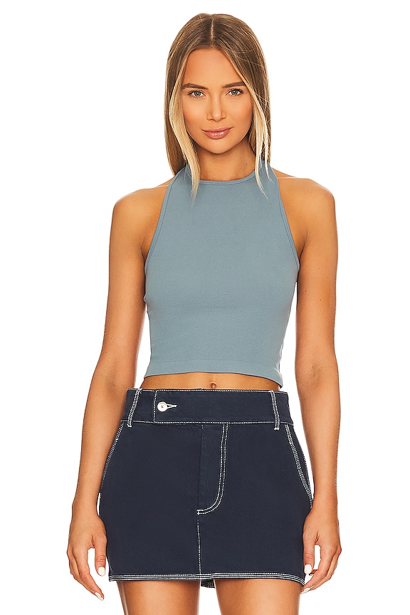 view 1 of 4 Hayley Racerback Brami in Blue Wave