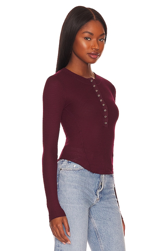 view 2 of 4 One Of The Girls Henley in Acai