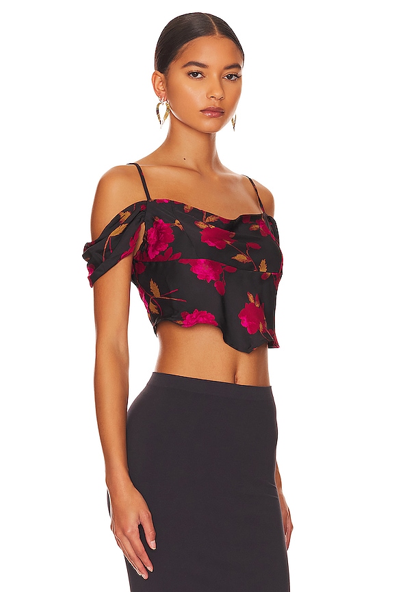 view 2 of 4 Cassandra Printed Blouse in Black Combo