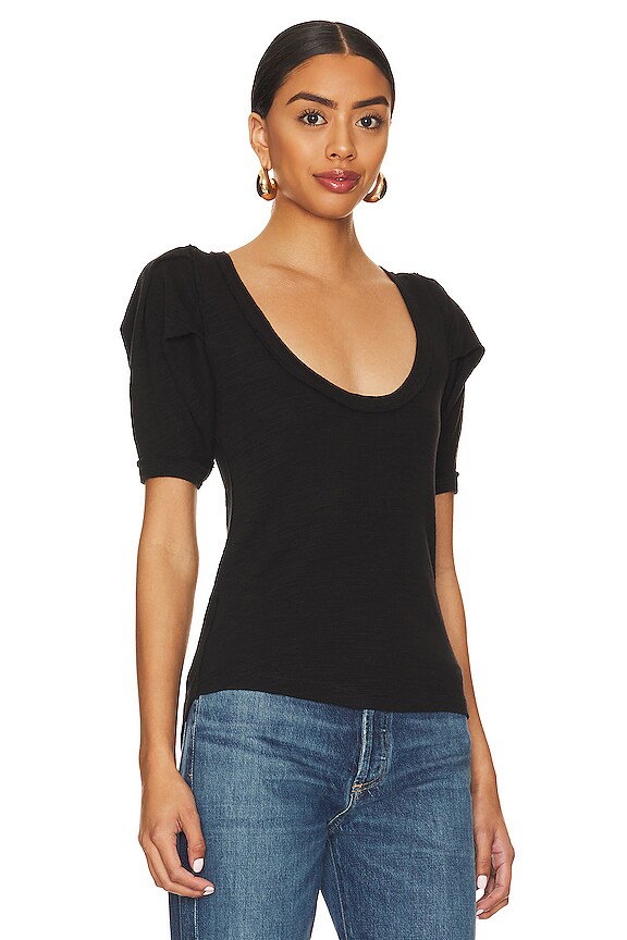 view 2 of 4 FREE PEOPLE PAPAYA Tシャツ in Black