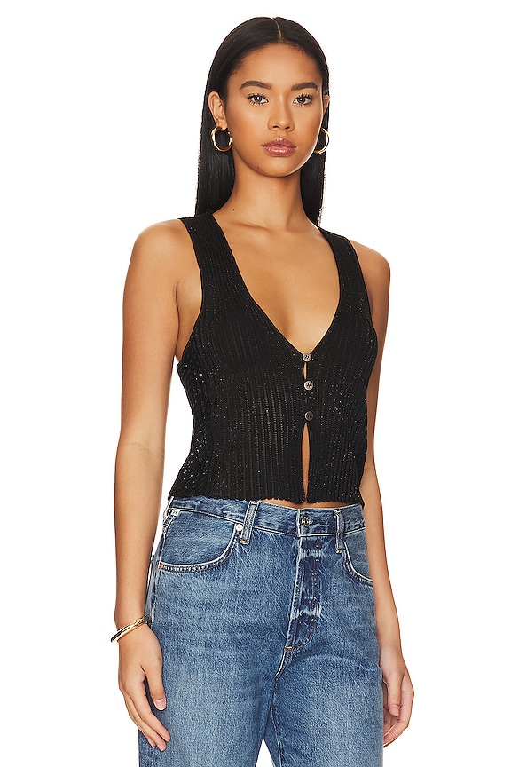 view 2 of 4 Seascape Vest in Black Combo