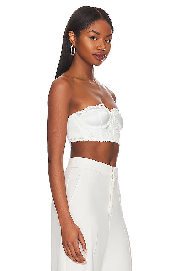 view 2 of 4 TOP CORSÉ FREE PEOPLE LOTS OF LOVE in Ivory