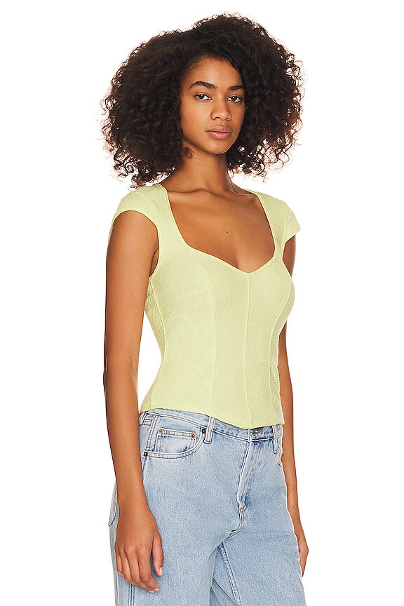view 2 of 4 CAMISETA TIRANTES FREE PEOPLE BOSS BABE in Key Lime Pie