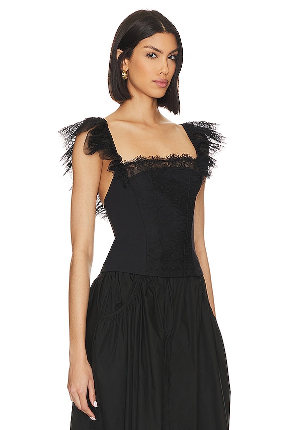 view 2 of 4 CAMISOLA FREE PEOPLE LIVE IT UP in Black