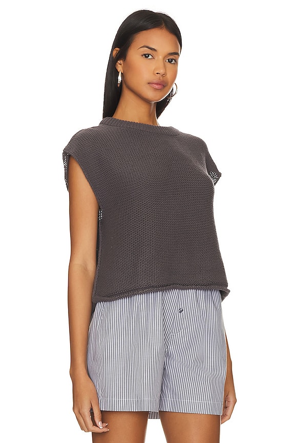 view 2 of 4 Stolen Hearts Vest in Pavement