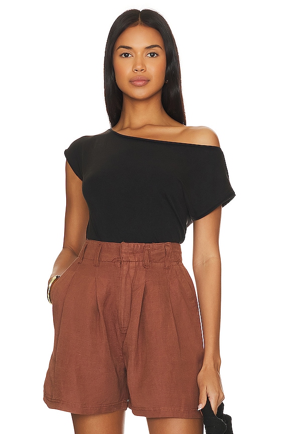 Free People x REVOLVE Sunfade Bodysuit in Washed Black | REVOLVE