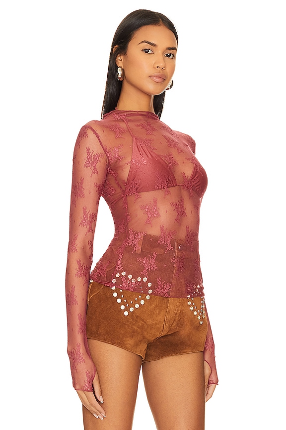 view 2 of 5 x Intimately FP Lady Lux Layering Top In Venetian Red in Venetian Red