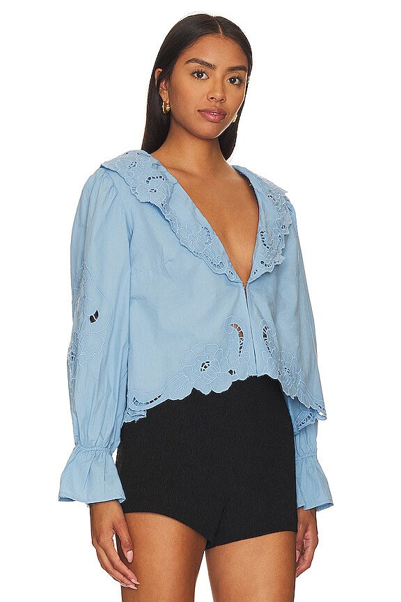 view 2 of 4 Maisie Cutwork Top in Rainy Season