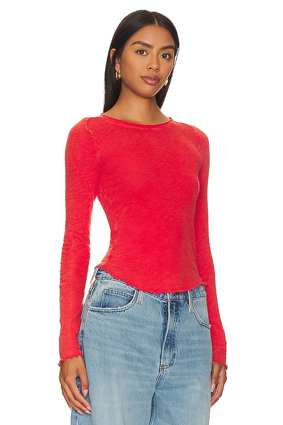 view 2 of 4 Be My Baby Tee in Fiery Red