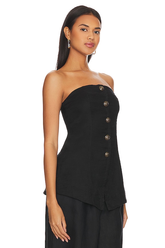 view 2 of 4 FREE PEOPLE BETWEEN US 튜브 탑 in Black