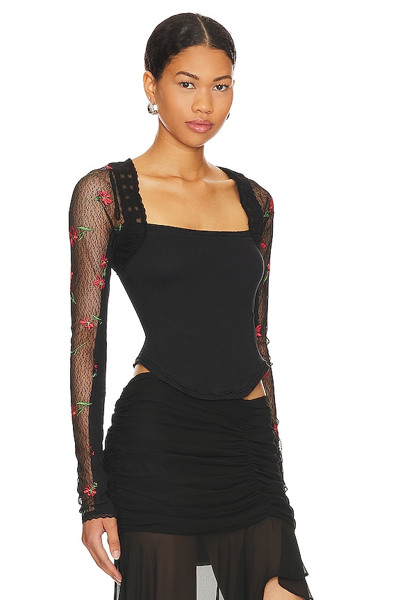 view 2 of 4 Jolie Top in Black Combo