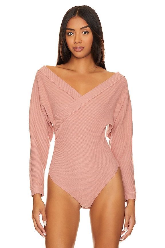 view 2 of 5 x Intimately FP Lovin This Feeling Bodysuit in Smoke Rose