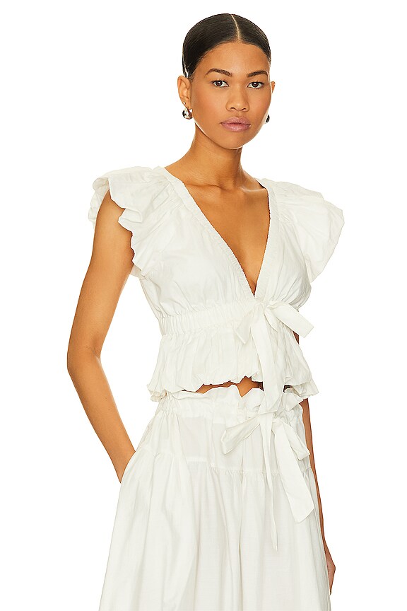 view 2 of 4 Bring The Bubble Top In Ivory in Ivory