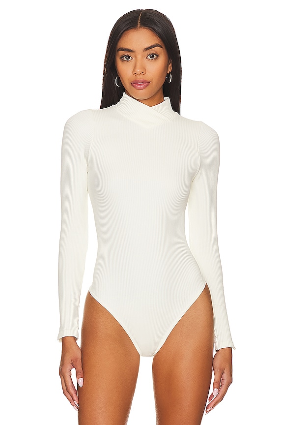 view 2 of 5 x Intimately FP XYZ Recycled Turtleneck Bodysuit In Ivory in Ivory