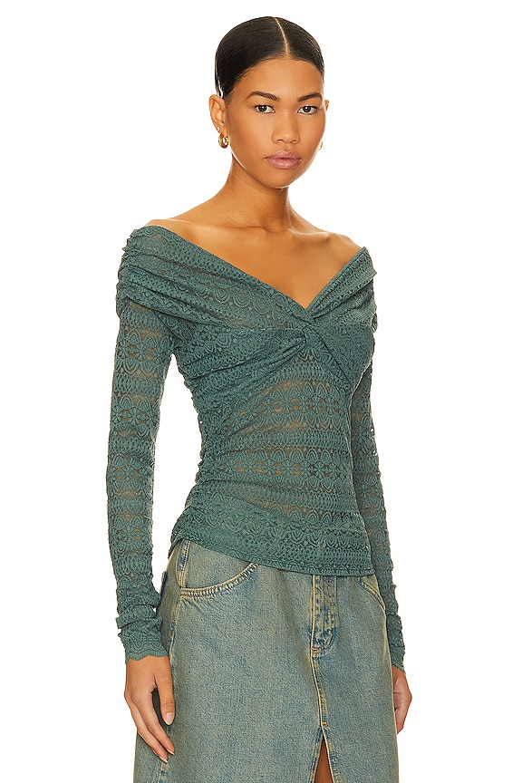 view 2 of 4 FREE PEOPLE HOLD ME CLOSER 탑 in Silver Pine