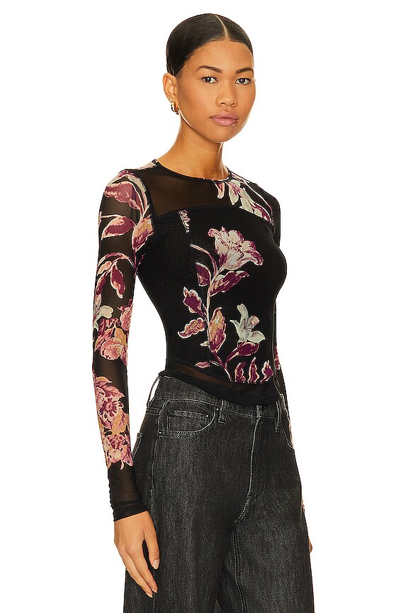 view 2 of 4 Bettys Garden Top in Black Combo