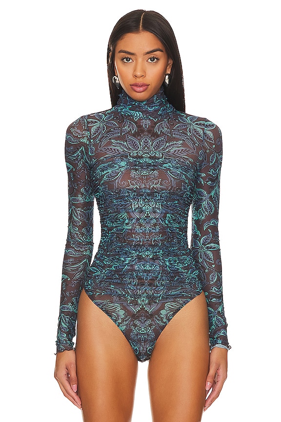 view 2 of 5 x Intimately FP Under It All Printed Bodysuit In Southwest in Southwest