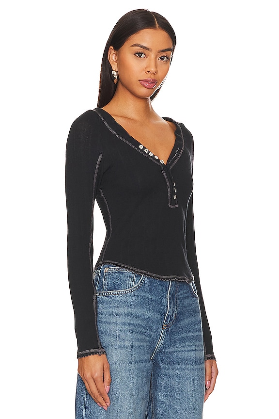 view 2 of 4 x Revolve Coffee Chat Top In Black in Black