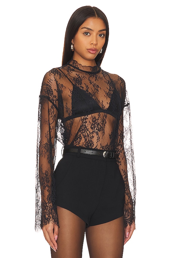 view 2 of 4 x REVOLVE Camille Lace Top in Black