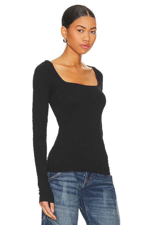 view 2 of 4 x Intimately FP Have It All Long Sleeve In Washed Black in Washed Black