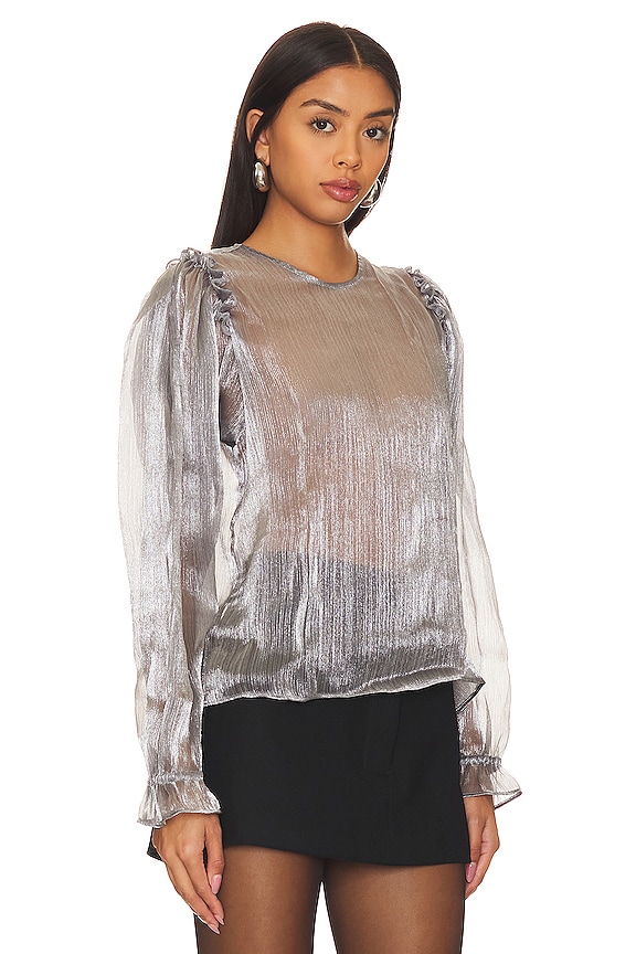 view 2 of 5 Freya Frost Top in Silver