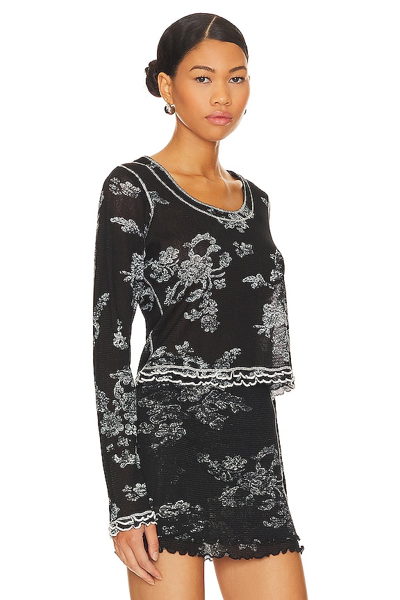 view 2 of 4 T-SHIRT FREE PEOPLE GARNER in Black Combo