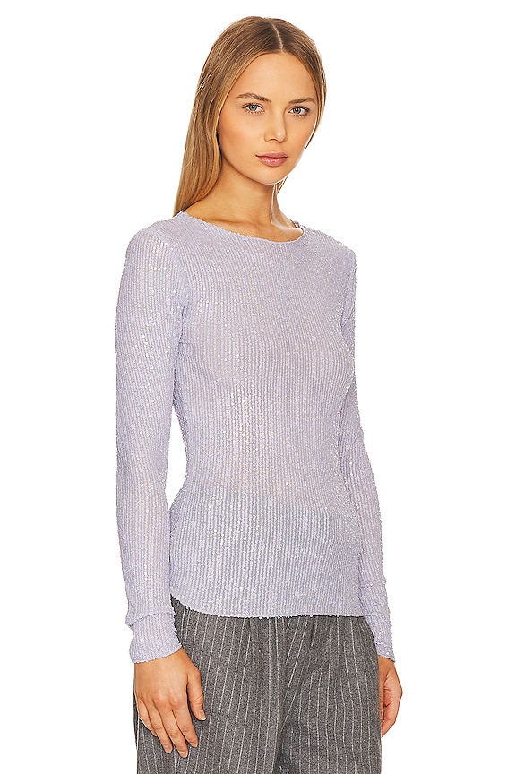 view 2 of 5 x Intimately FP Gold Rush Long Sleeve In Evening Haze in Lavender Combo