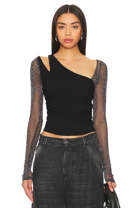 Free People x REVOLVE Janelle Layered Top in Black | REVOLVE