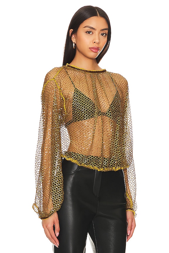 view 2 of 5 Sparks Fly Top in Olive Tapenade