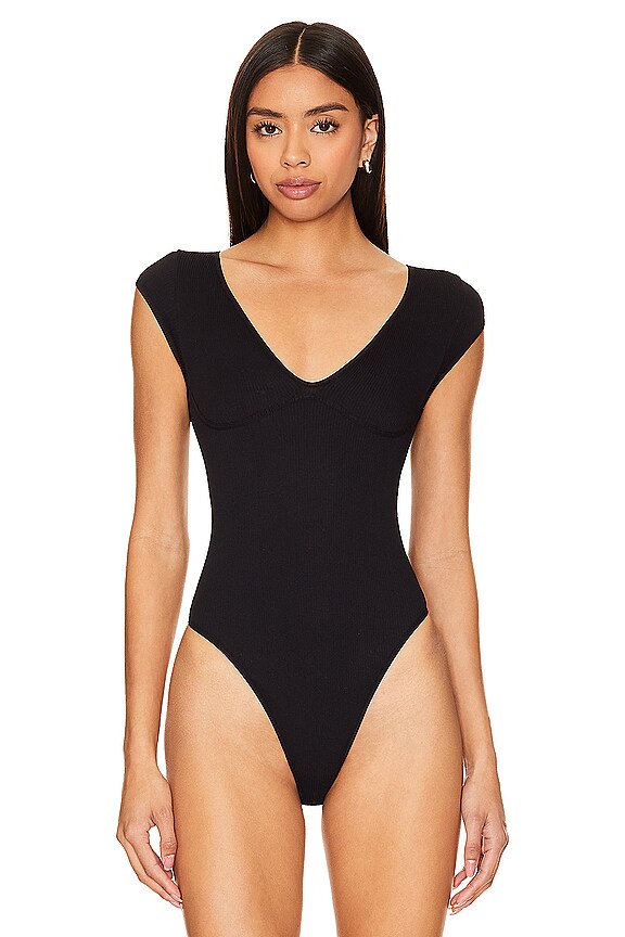 view 2 of 5 FREE PEOPLE MEG 바디수트 in Black
