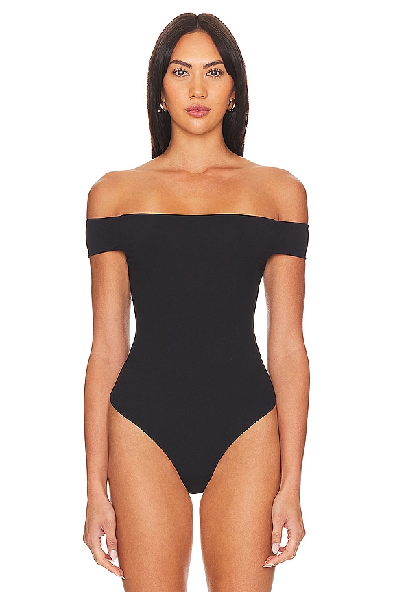 view 2 of 5 Off To The Races Bodysuit in Black