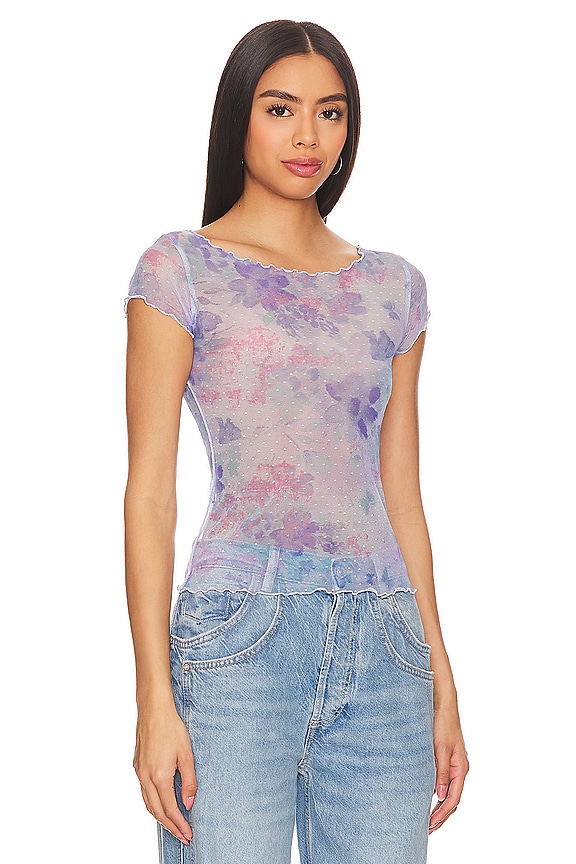 view 2 of 4 On The Dot Baby T in Spring Rain Combo