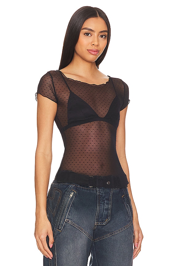 view 2 of 4 T-SHIRT BABY FREE PEOPLE ON THE DOT in Black