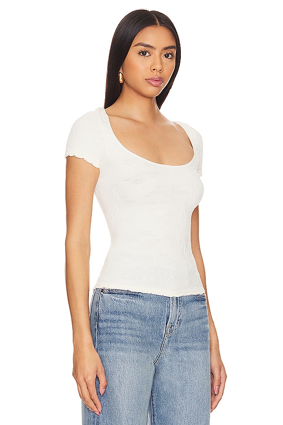 view 2 of 5 T-SHIRT INTIMATELY FP SEND ME LOVE in Ivory