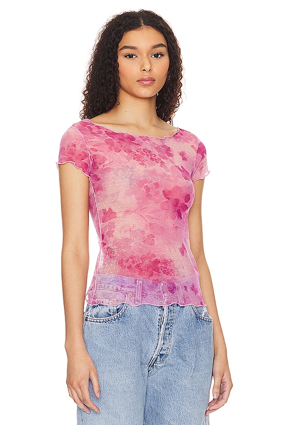 view 2 of 4 T-SHIRT BABY FREE PEOPLE ON THE DOT in Rosey Combo