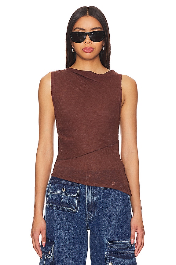 view 2 of 6 CAMISETA FREE PEOPLE FALL FOR ME in Mocha