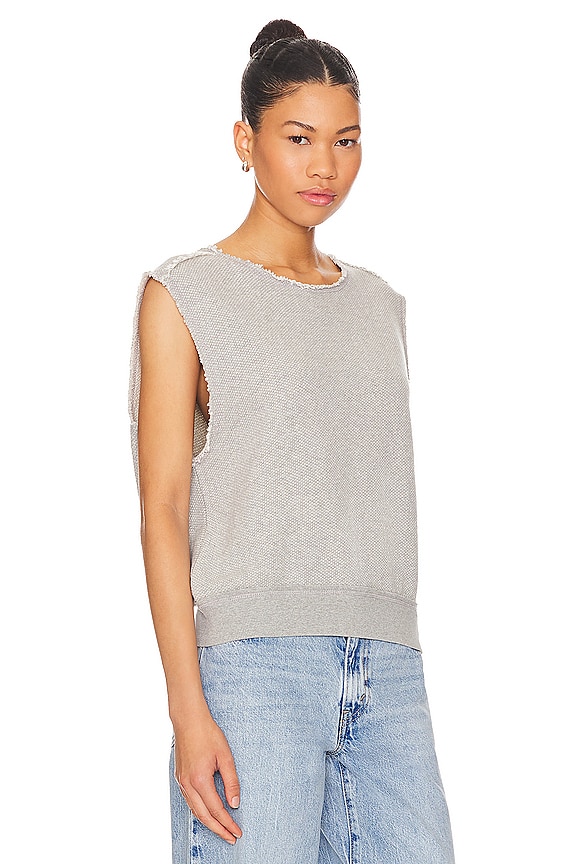 view 2 of 4 CAMISETA FREE PEOPLE SO EASY MUSCLE in Heather Grey