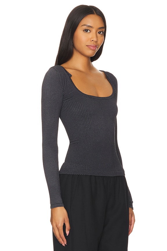 view 2 of 4 БЕСШОВНЫЙ ТОП CLEAN SLATE in Black