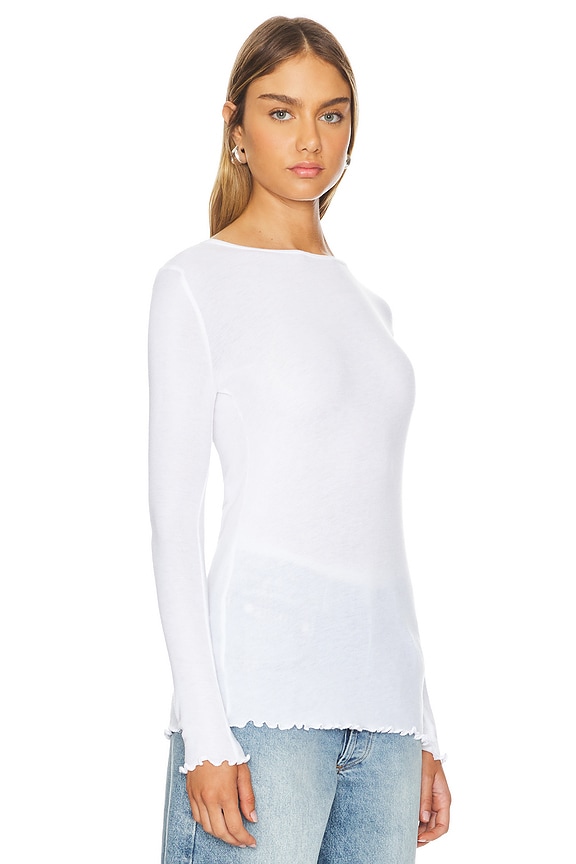 view 2 of 4 TOP À EMPIÈCEMENTS INTIMATELY FP LONG NIGHTS in Optic White