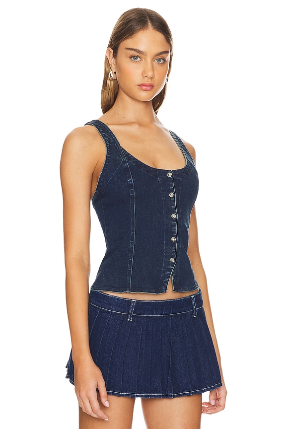 view 2 of 4 Kara Vest in Rugged Denim