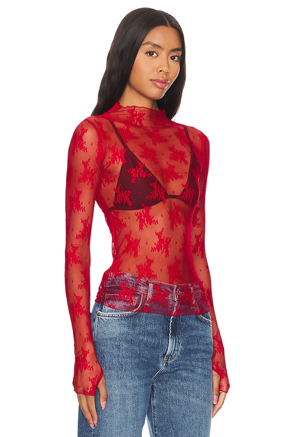 view 2 of 5 INTIMATELY FP LADY LUX トップ in Red Racer