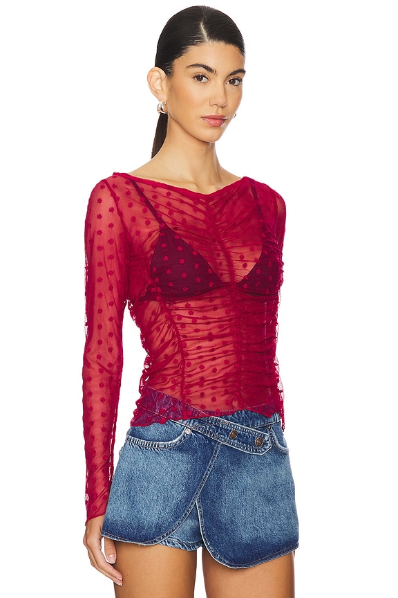 view 2 of 4 x Intimately FP Most Likely Layering Top In Glass Roses in Glass Roses