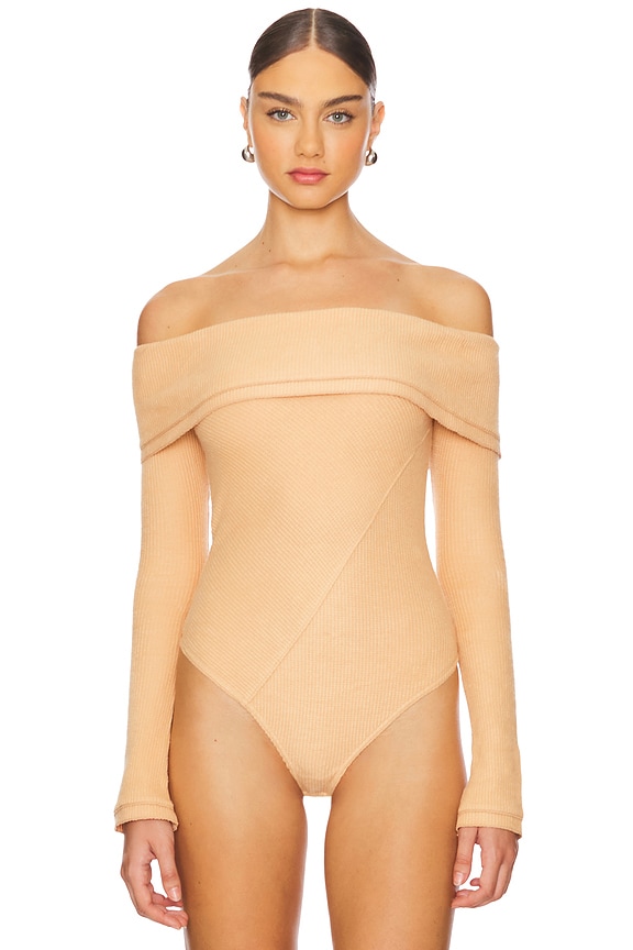 view 2 of 5 x Intimately FP Autumn Cozy Bodysuit In Toasted in Toasted