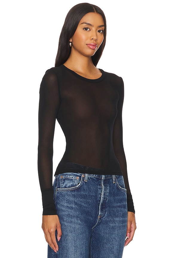 view 2 of 4 x Intimately FP x REVOLVE Before Sunset Mesh Long Sleeve In Black in Black