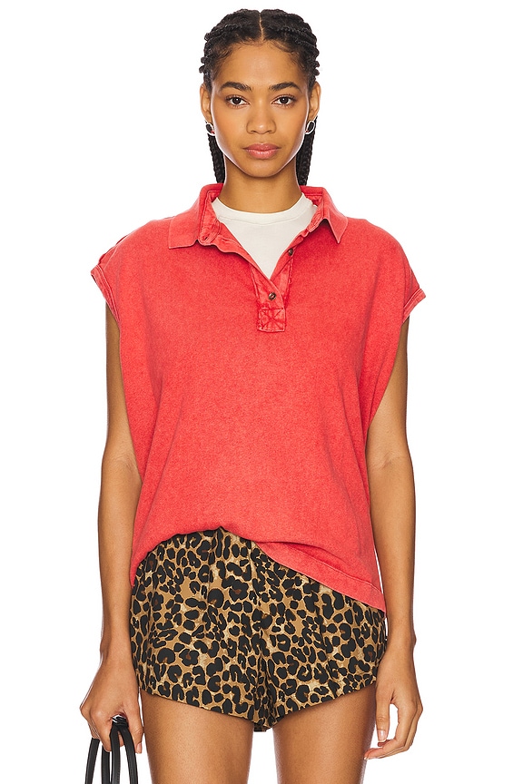 view 1 of 4 FREE PEOPLE KEEP ON 폴로 in Fiery Red