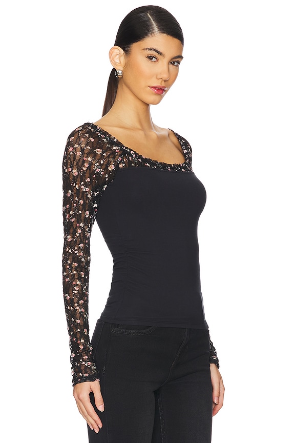 view 2 of 4 Josie Long Sleeve Top in Black Combo