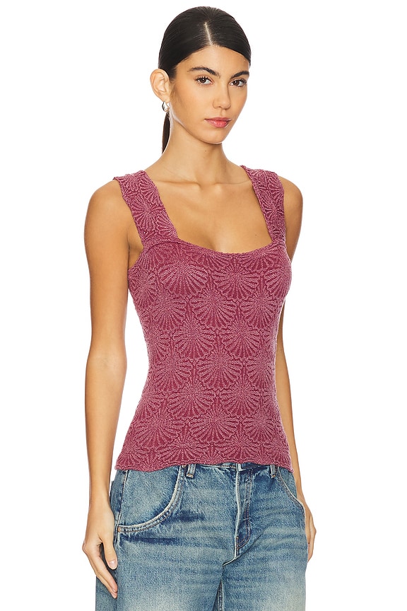 view 2 of 5 x Intimately FP Love Letter Cami In Red Plum in Red Plum