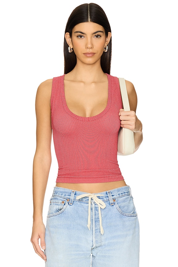 view 1 of 4 x Intimately FP Clean Slate Tank in Red Dahlia