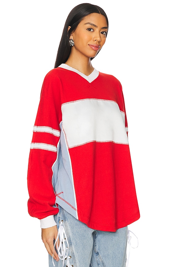 view 2 of 4 x FP Movement Rugby Ready Layer Top in Winterberry Combo